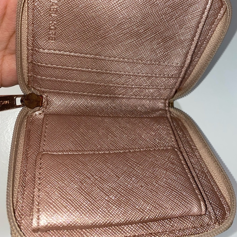 Michael Kors Rose Gold Small Wallet - Picture 3 of 6